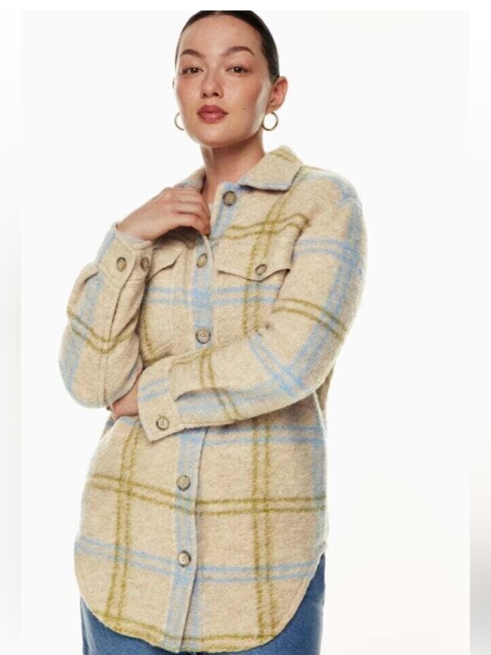 Aritzia Wilfred Free Ganna Shirt Jacket Size XL